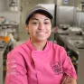Christine, gagnante du concours de pâtisserie